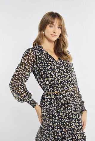 Luźna sukienka w serduszka