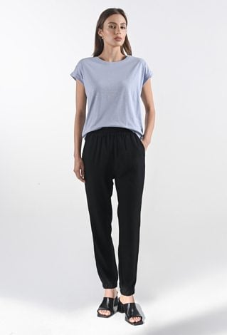 Długie spodnie z dodatkiem wiskozy