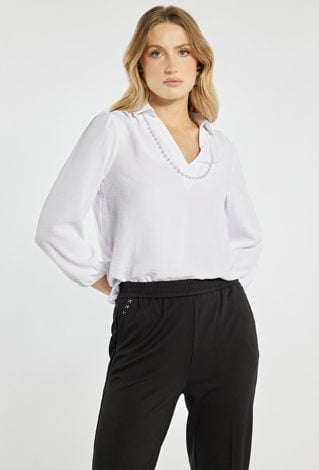 Elegancka bluzka z łańcuszkiem