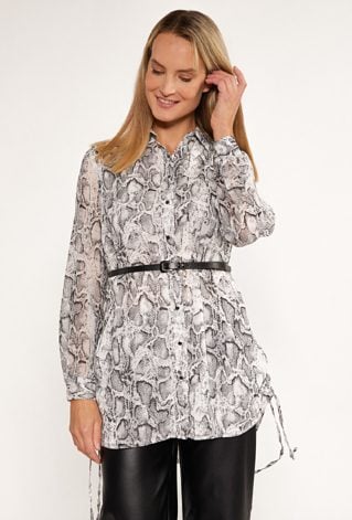 Elegancka bluzka w zwierzęcy wzór