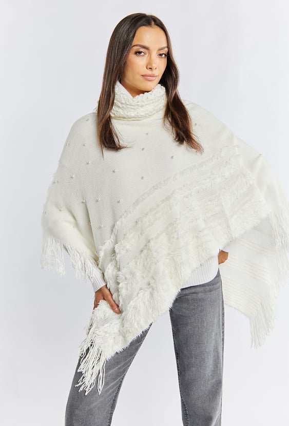 Szal damski typu ponczo