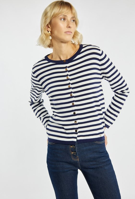 Klasyczny sweter w paski