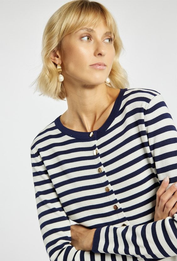 Klasyczny sweter w paski