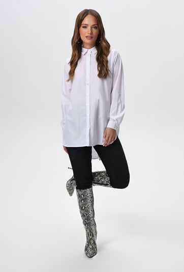 Biała bawełniana koszula