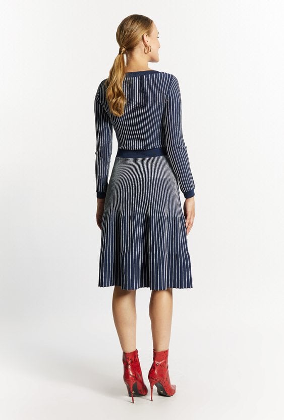 Sukienka damska prążkowana