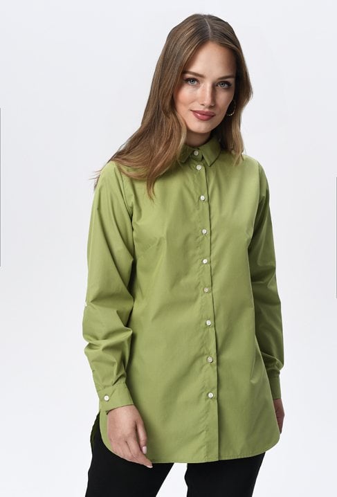 Zielona bawełniana koszula