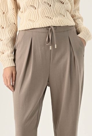 Beżowe spodnie z wiskozą