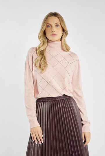 Sweter z golfem