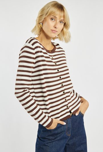 Klasyczny sweter w paski