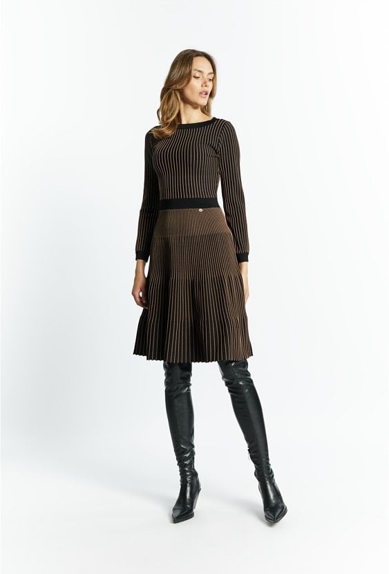 Sukienka damska prążkowana