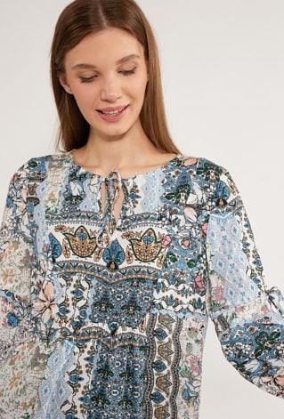 Wzorzysta bluzka damska