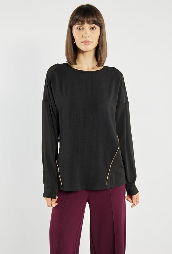 Bluzka damska o luźnym fasonie