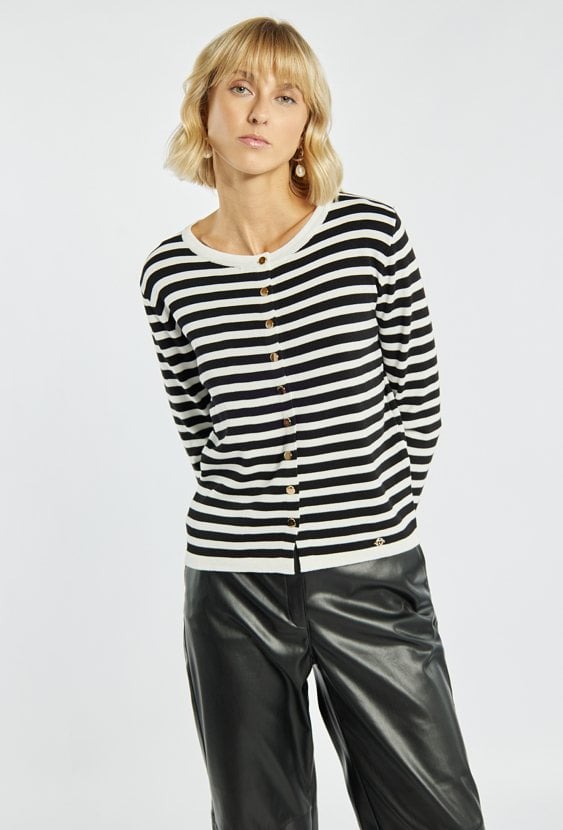 Klasyczny sweter w paski