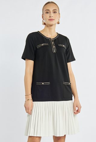 Sukienka z plisowanym dołem