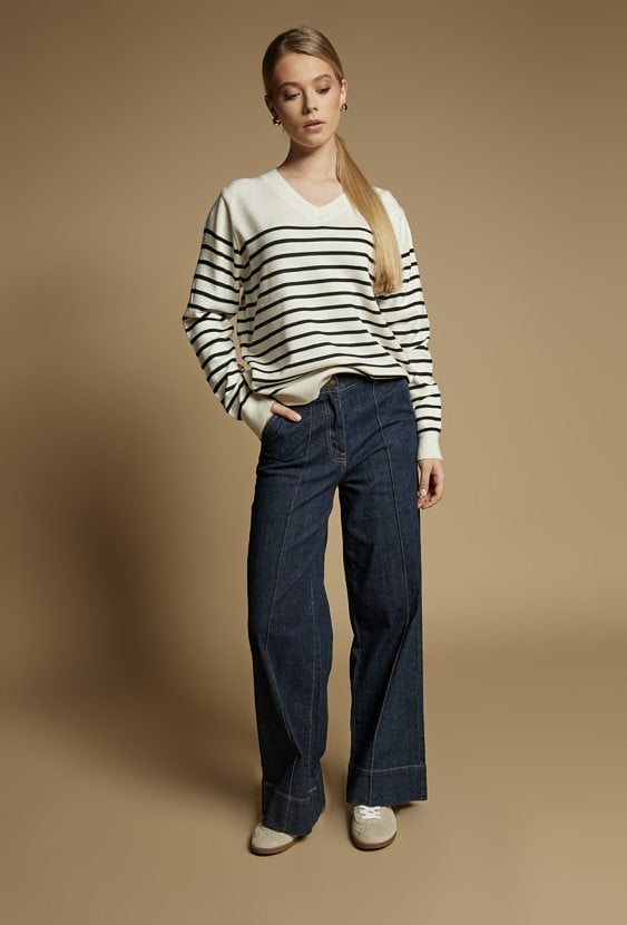 Sweter w paski