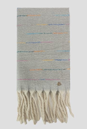 Damski szalik z frędzlami