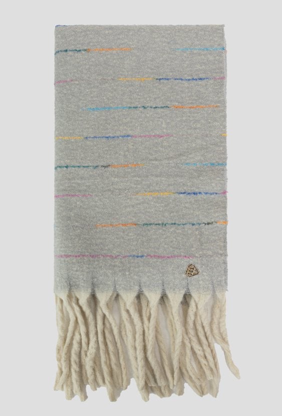 Damski szalik z frędzlami