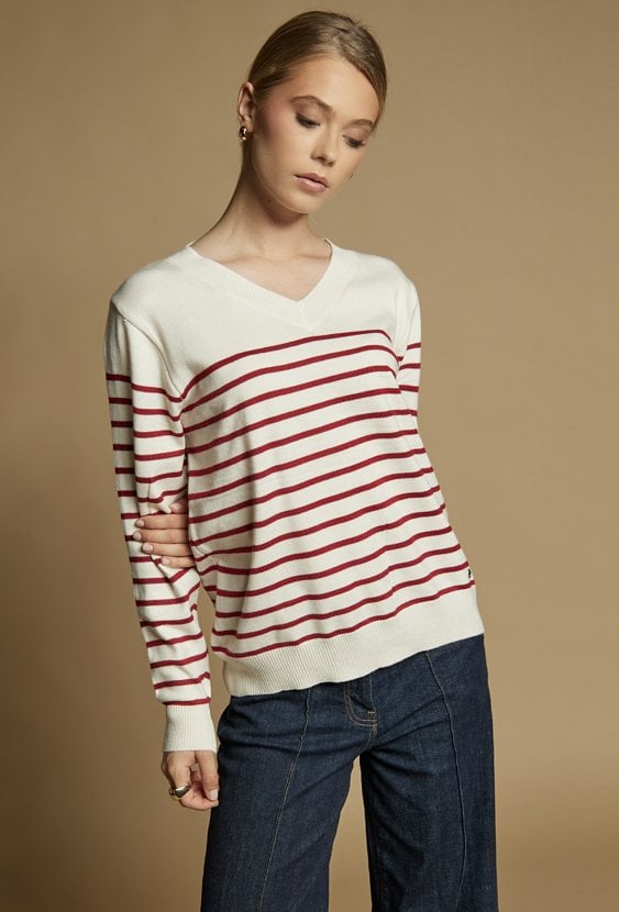 Sweter w paski