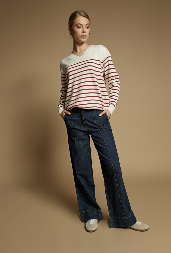 Sweter w paski