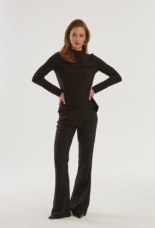 Bluzka ze strukturalnej tkaniny