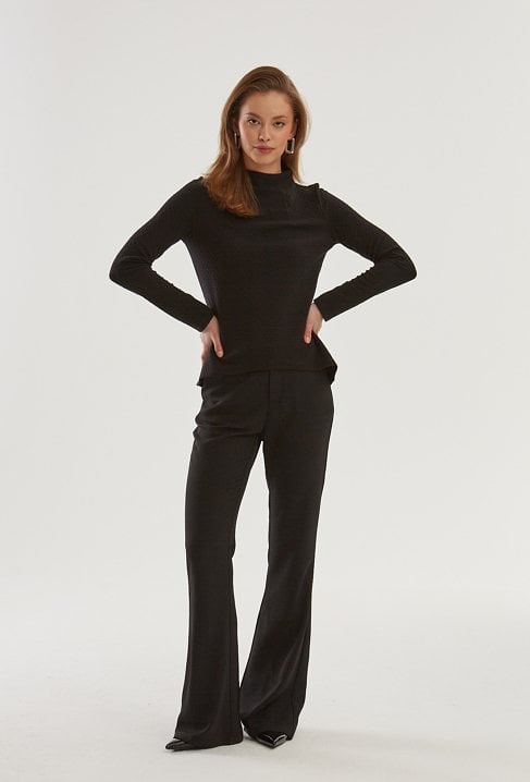 Bluzka ze strukturalnej tkaniny