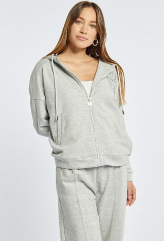 Rozpinana bluza z kapturem