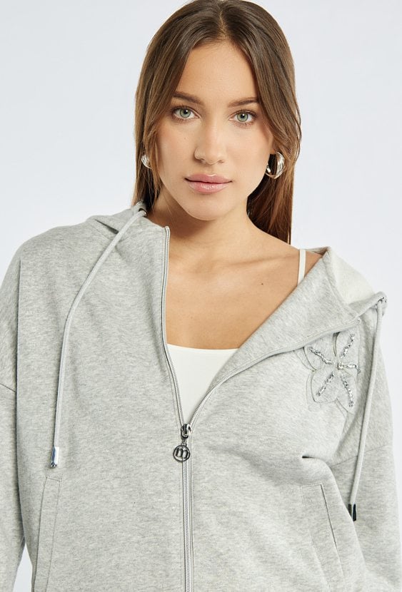 Rozpinana bluza z kapturem