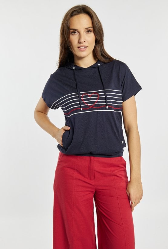 T-shirt z kapturem