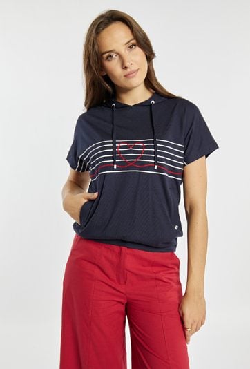 T-shirt z kapturem