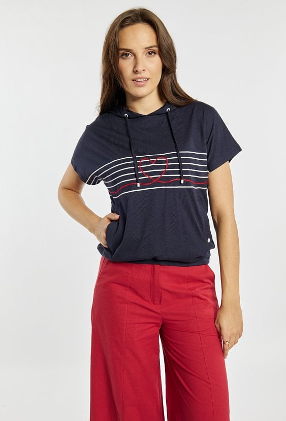 T-shirt z kapturem