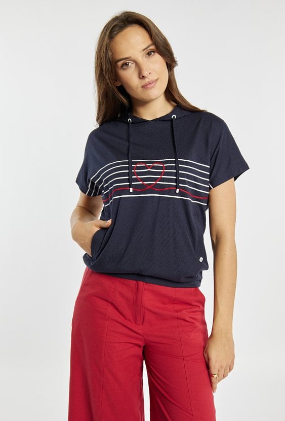 T-shirt z kapturem