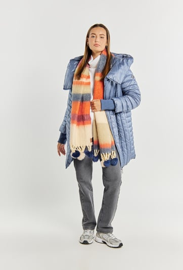 Kolorowy szalik damski