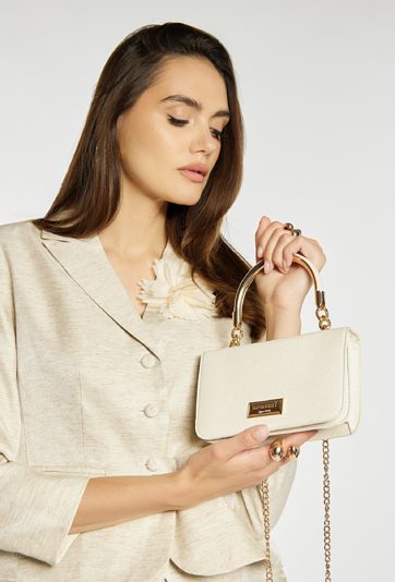 Wizytowa torebka z połyskiem