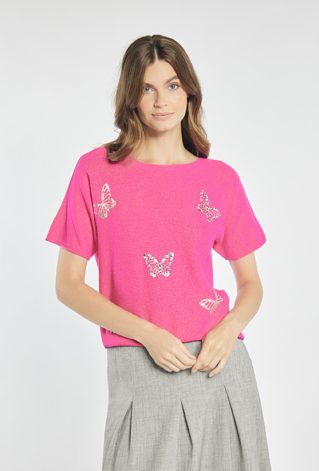 Sweter z krótkim rękawem