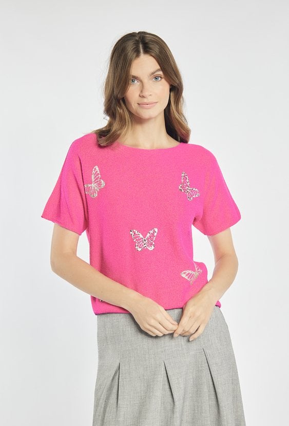 Sweter z krótkim rękawem