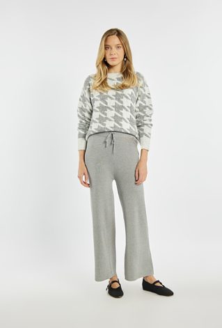 Spodnie damskie z wiązaniem