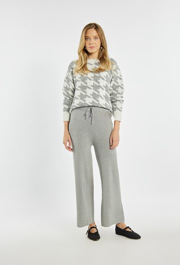 Spodnie damskie z wiązaniem