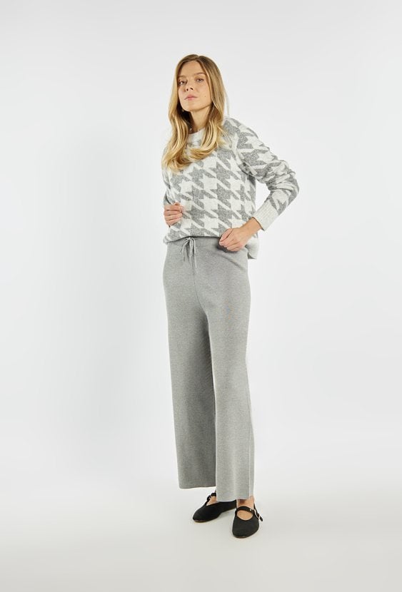 Spodnie damskie z wiązaniem