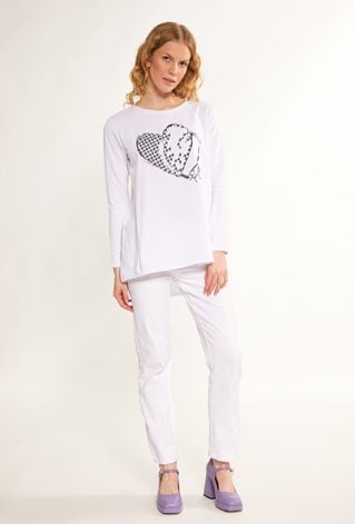 Bluzka damska z sercem