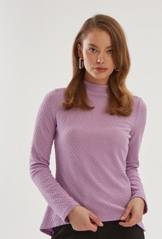 Bluzka ze strukturalnej tkaniny