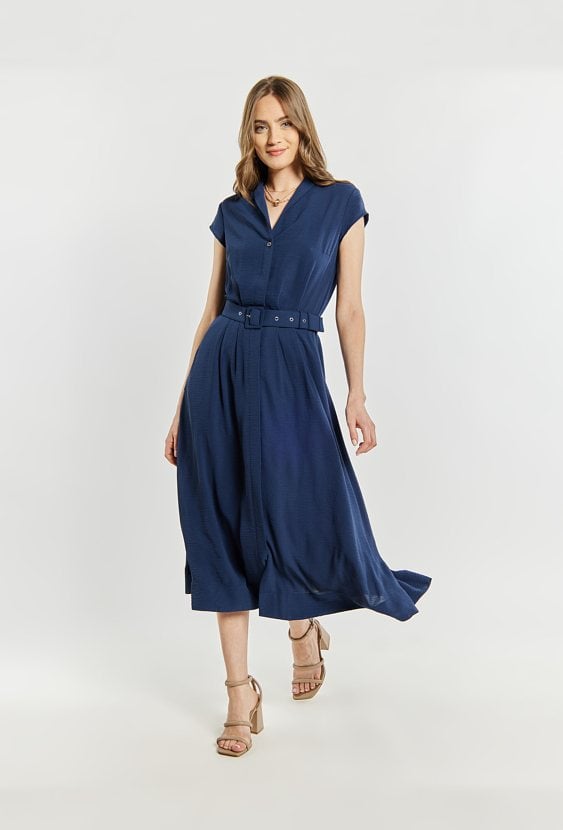 Sukienka damska z paskiem