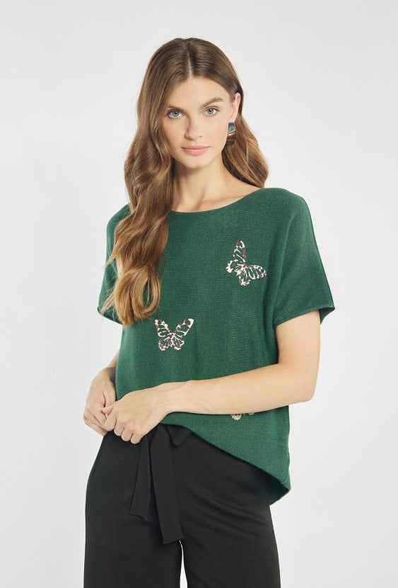 Sweter z krótkim rękawem