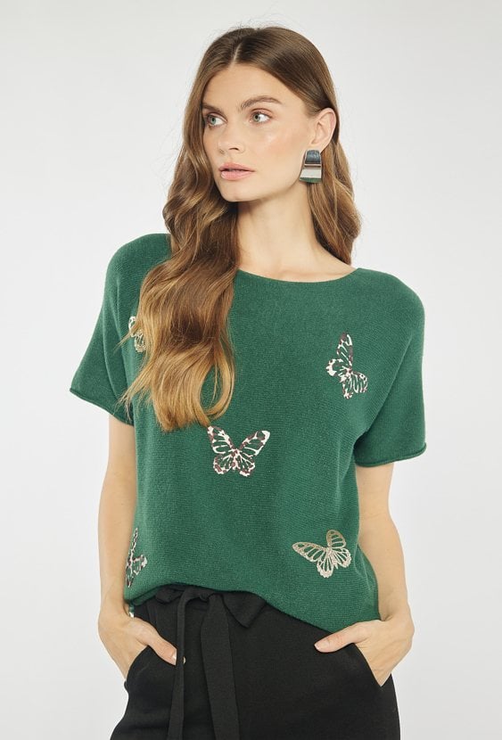 Sweter z krótkim rękawem