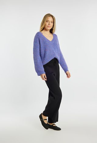 Spodnie damskie z wiązaniem