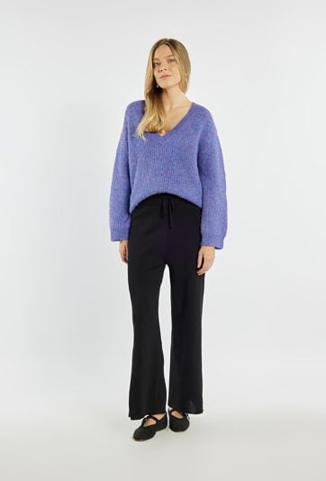 Spodnie damskie z wiązaniem