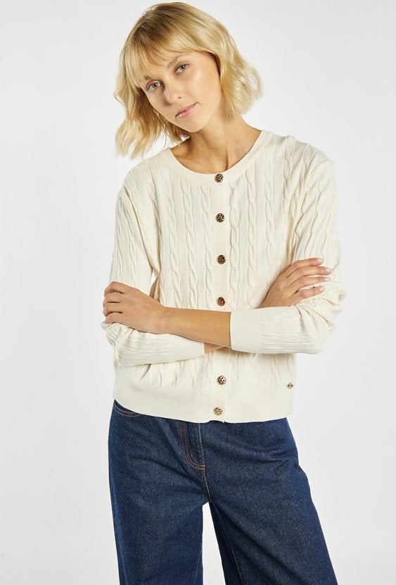 Rozpinany sweter z wiskozą