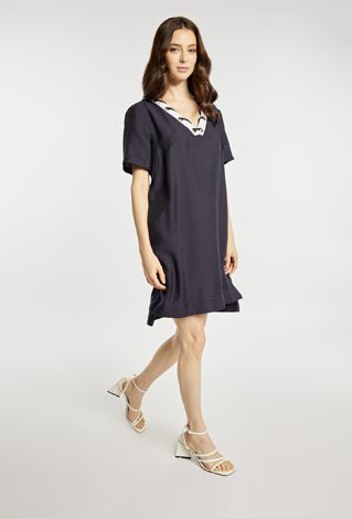 Granatowa sukienka mini