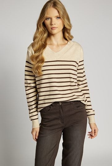 Sweter w paski