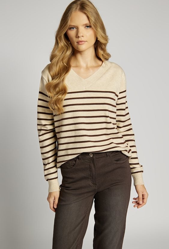Sweter w paski