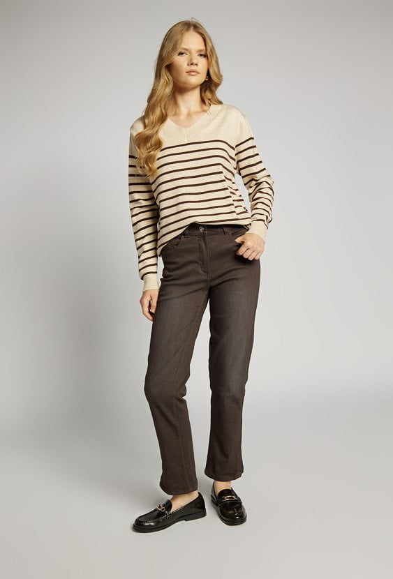 Sweter w paski